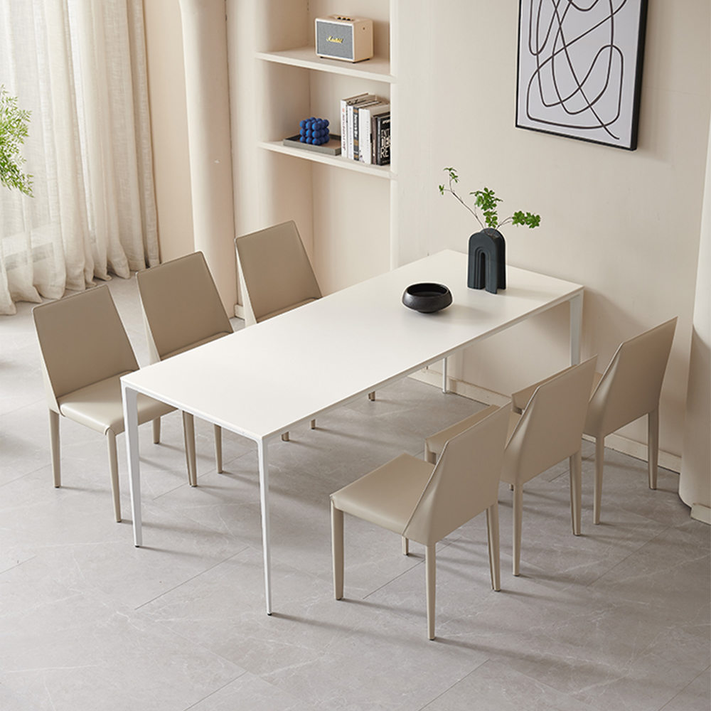 Italian Luxury Extendable 6 Chairs Dining Table Set Square Round Marble with Extension Metal 8 People 14 Seater Gold Black Blue