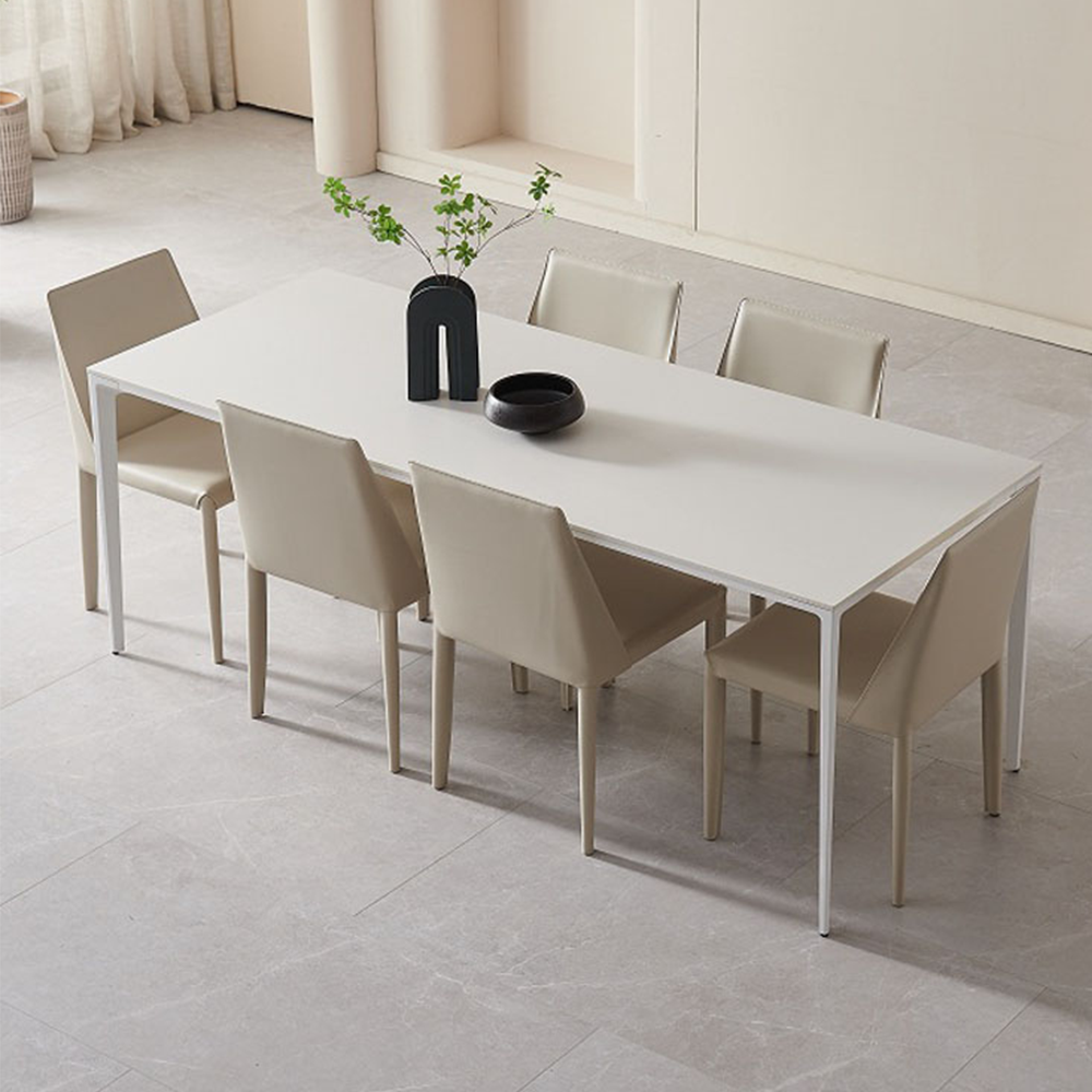 Italian Luxury Extendable 6 Chairs Dining Table Set Square Round Marble with Extension Metal 8 People 14 Seater Gold Black Blue