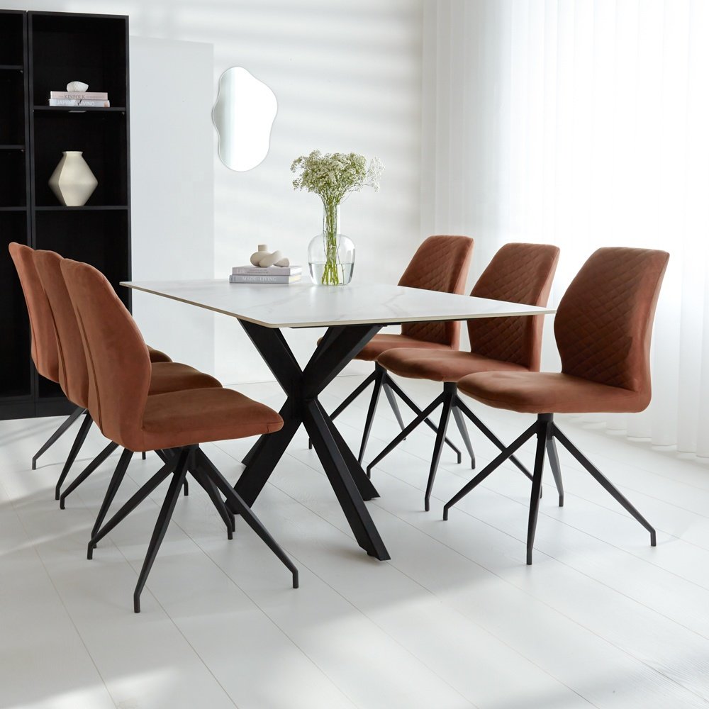 ceramic dinning table Italian Modern Luxury Design restaurant tables marble dining table