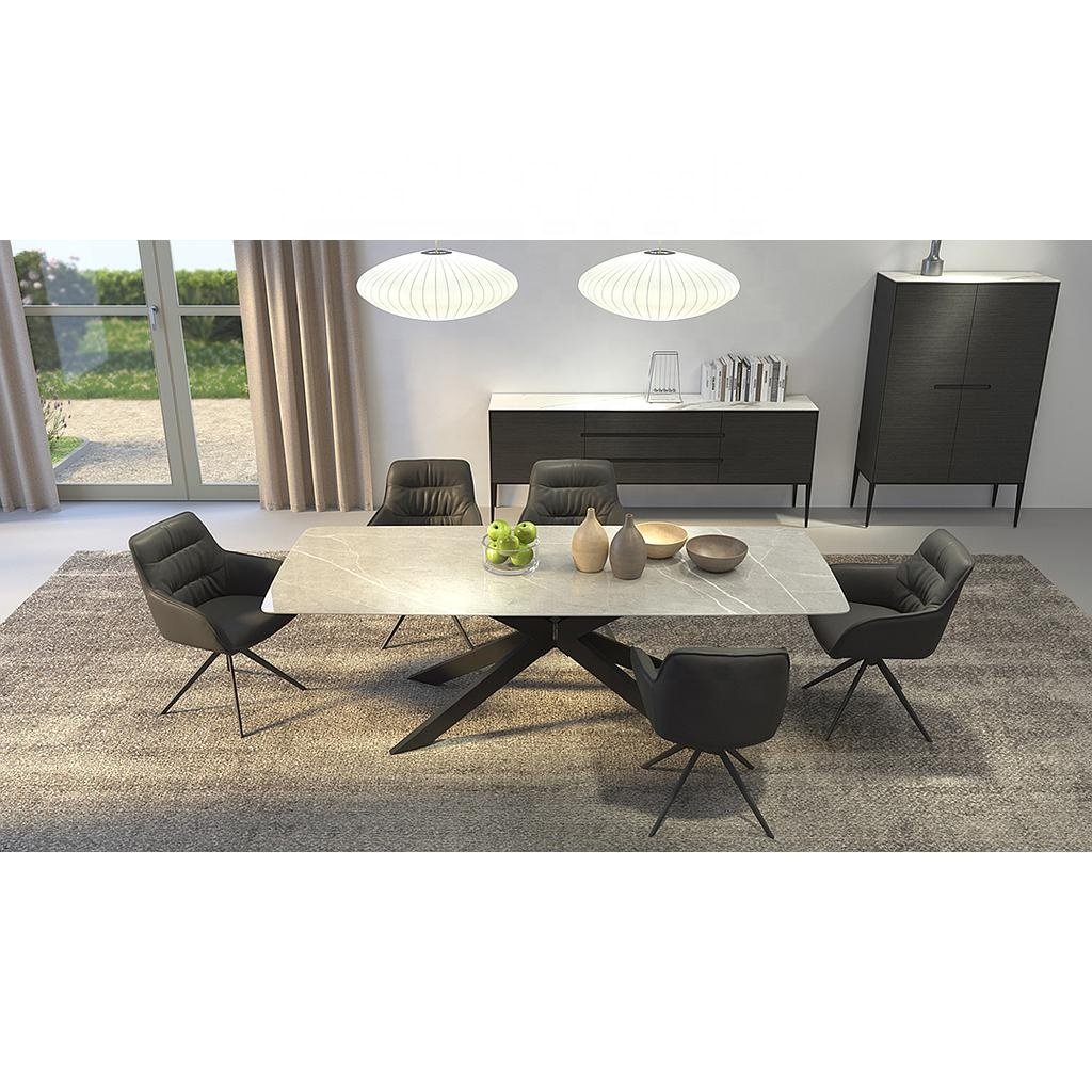ceramic dinning table Italian Modern Luxury Design restaurant tables marble dining table