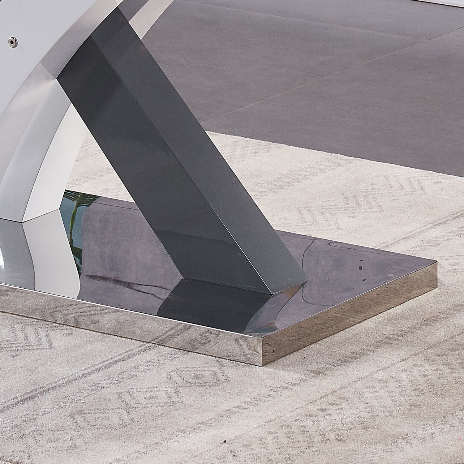 Popular Sale Modern Italian Design X Shape Base Extension High Gloss MDF Table for Dining Room