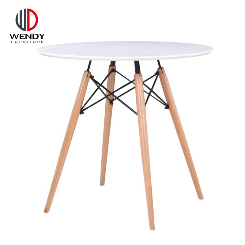 Factory Made Round Shape Modern MDF Wood Coffee Table Dining Table