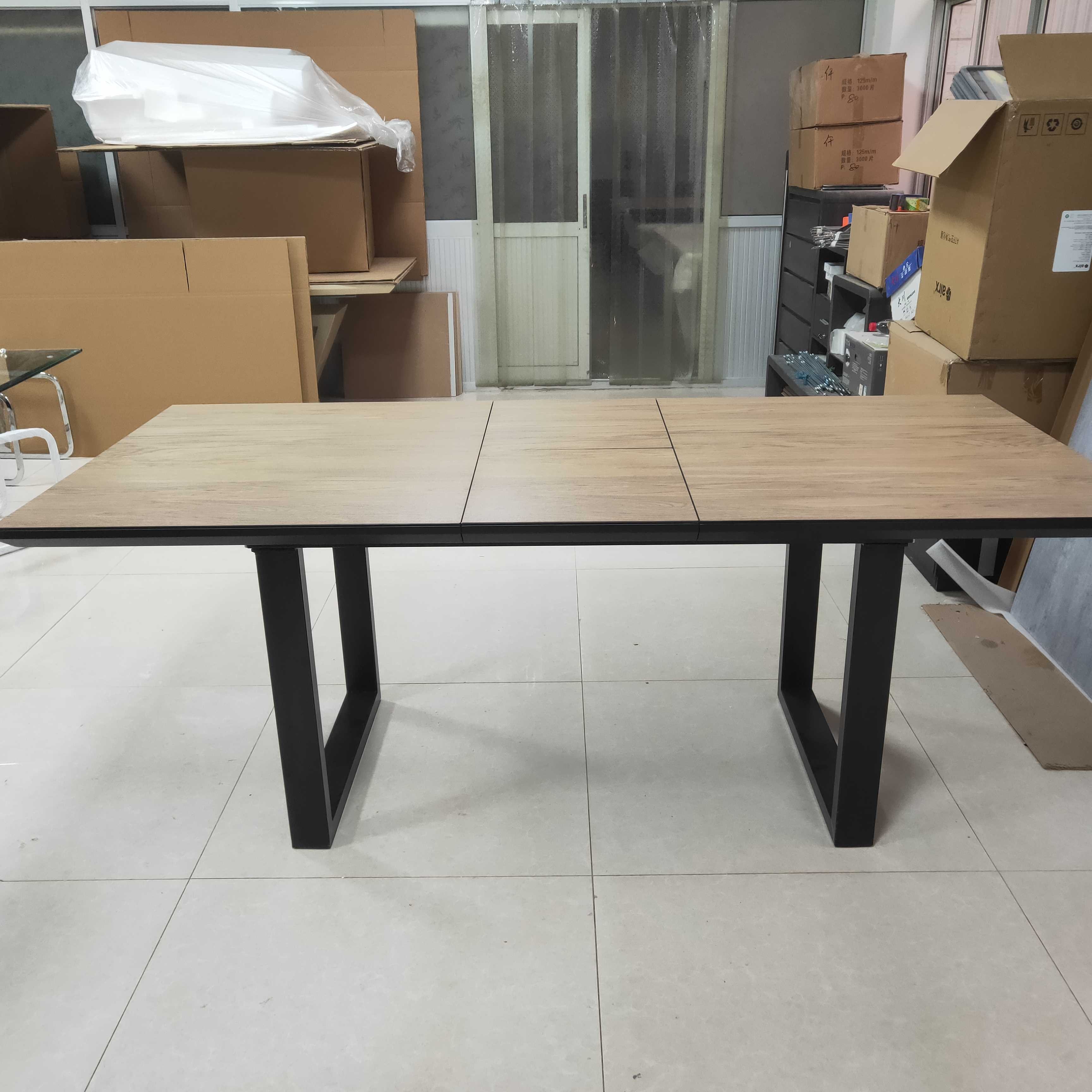 Rock slab dining table modern minimalist light luxury restaurant stretchable dining table