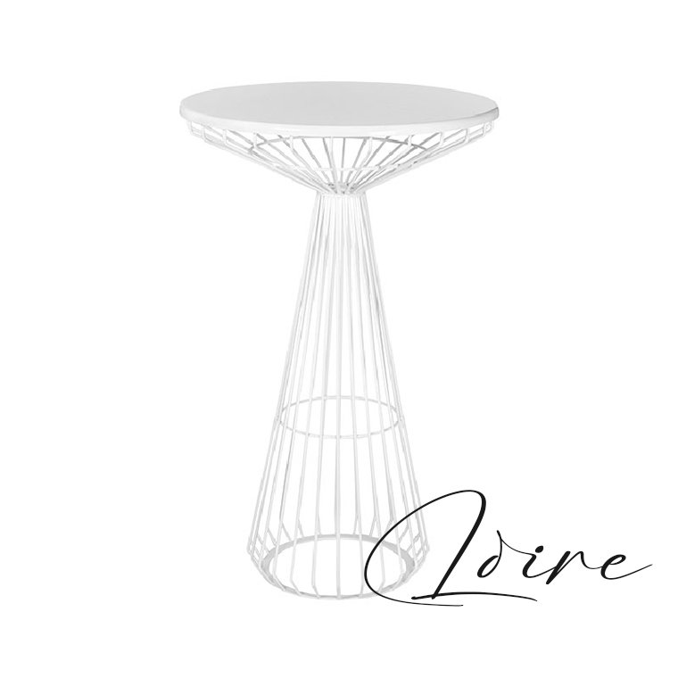 Bar Furniture Wedding Event Round Shape Glass Top High Banquet Party Cocktail Tables