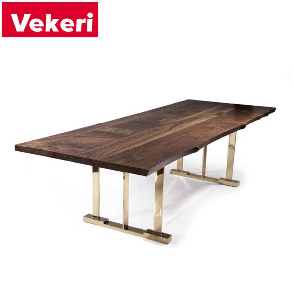 Retro style solid wood dining table multi-purpose dining room