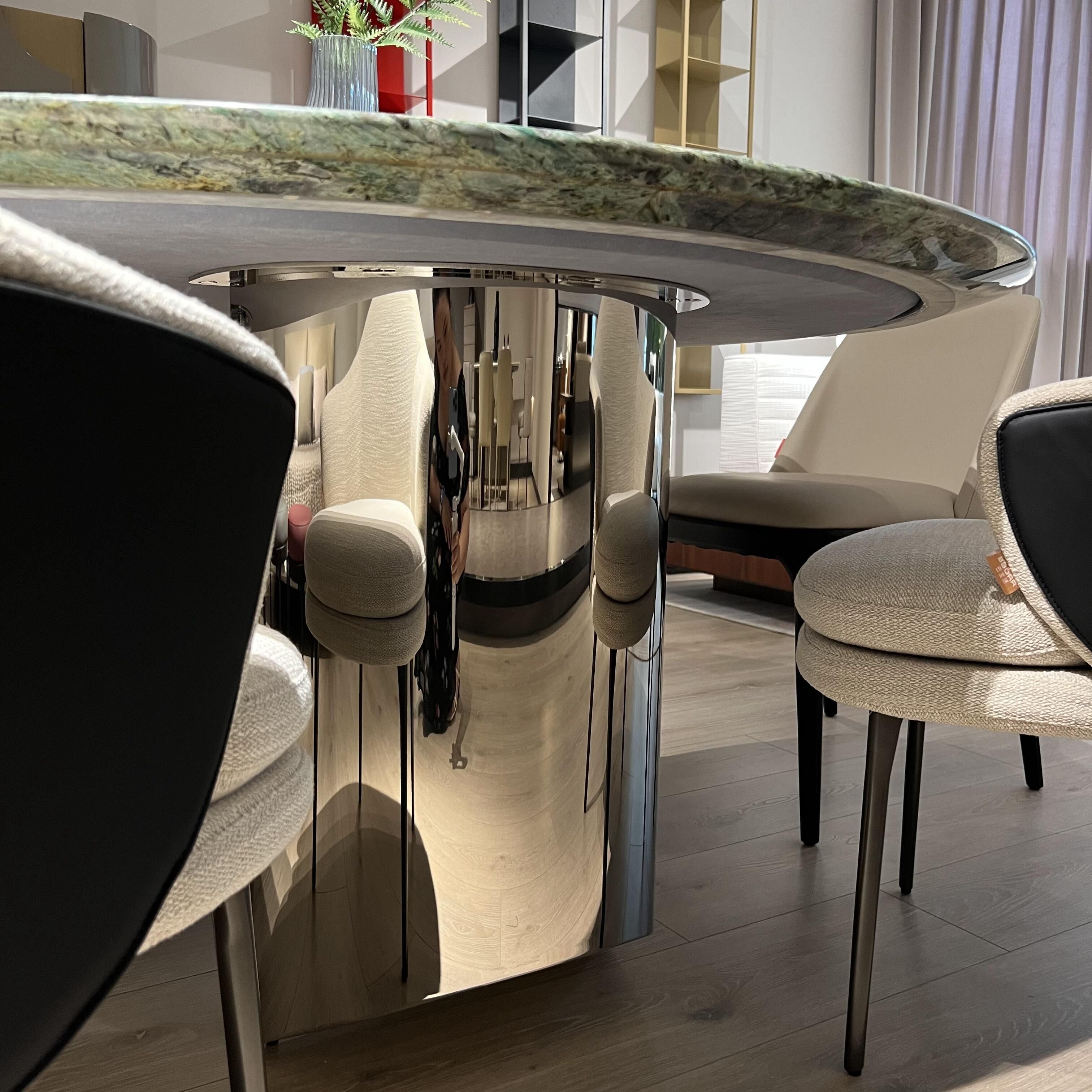 Latest Modern Design Marble Top Round Dining Room Table For Home Furniture