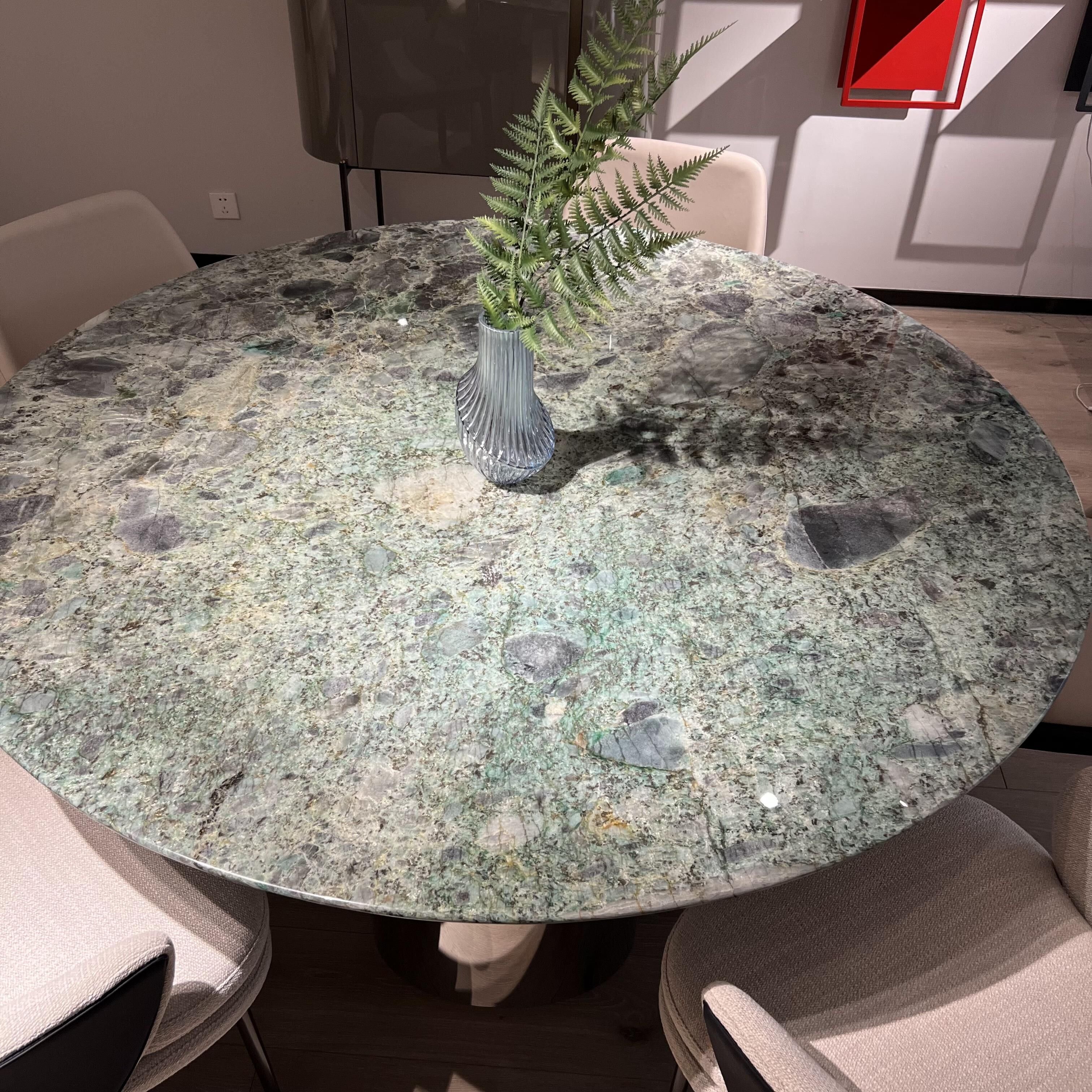 Latest Modern Design Marble Top Round Dining Room Table For Home Furniture