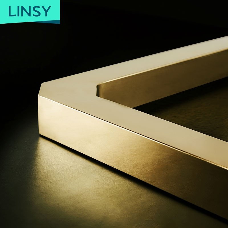 Linsy Italian Marble Table Top Home Furniture Dining Room Table Sets 4 6 Chairs Gold Stainless Steel Dining Table Set Ls147R1-A