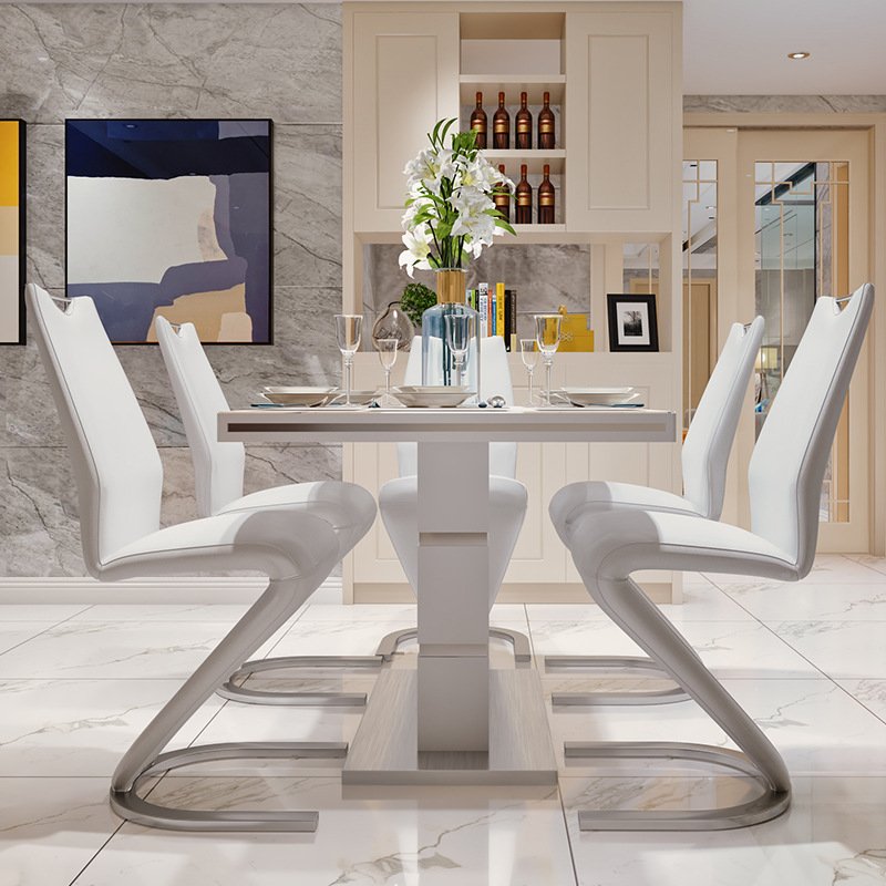 Nordic Modern Dining Room Furniture table a manger complet 4 6 Seats Dining Table Mdf Dining Table And Chair