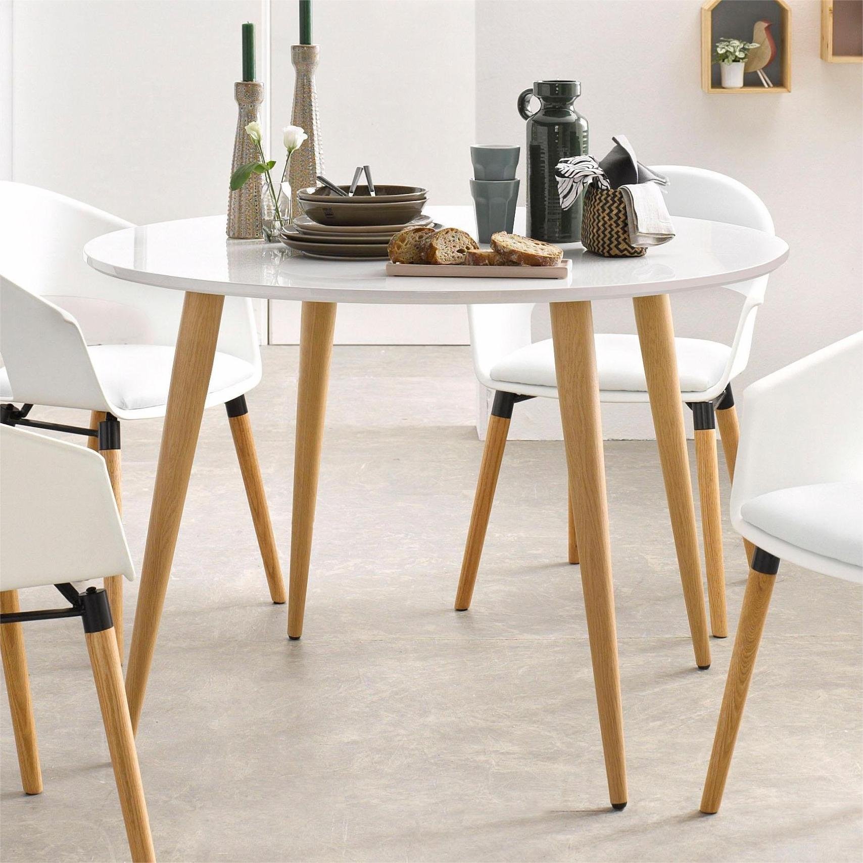 Modern Restaurant Coffee Room MDF Center Table With Beech Wood Leg DA151
