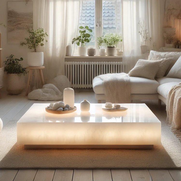 Saudi Arabia Luxury Golden Coffee Table Light Up Mideast Style Apartment Restaurant Wedding Event Decorating Dining Table