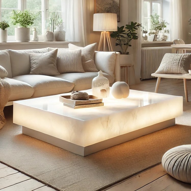 Saudi Arabia Luxury Golden Coffee Table Light Up Mideast Style Apartment Restaurant Wedding Event Decorating Dining Table