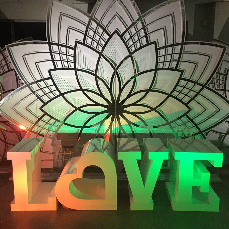 Love Letter Fashion Center Table Design Luxury Love Table For Wedding