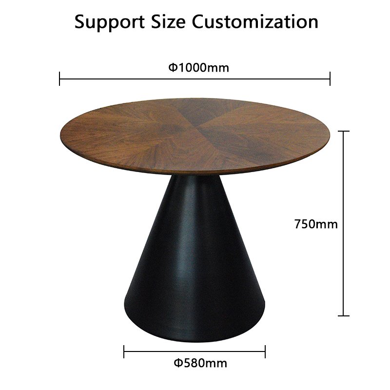 Nordic Modern Luxury Home Restaurant Dining Room Furniture Set 4 Seater Marble Paper Cover Mdf Wooden Top Round Dining Table
