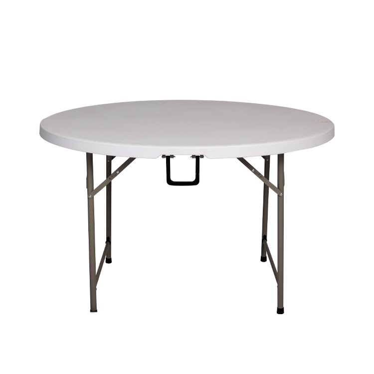 4ft 8 People mesa 40 Inch Round Folding Banquet Meeting Tables Hdpe Plastic Folding Round Party Table For Events Wedding