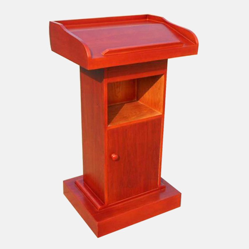 High quality solid wood square conference chair table forum podium church pulpit design