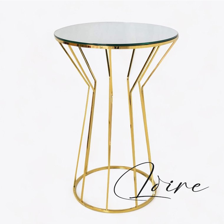 High Quality Stainless Steel Titanium Gold Table Base Furniture Round Pipe Table Base