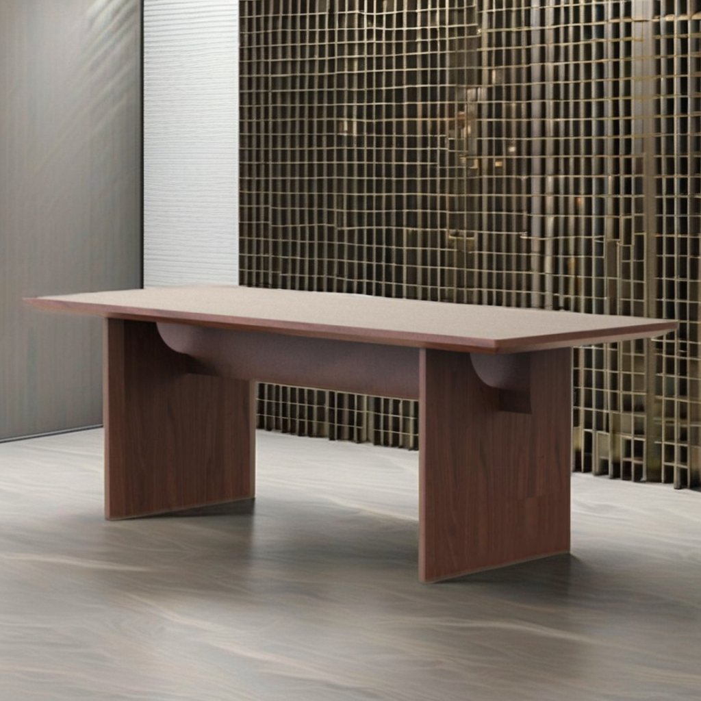 Modern Luxury Design Rectangular 6-Seater Solid Wood Dining Table Set for Home or Hotel for Kitchen or Dining Room Furniture
