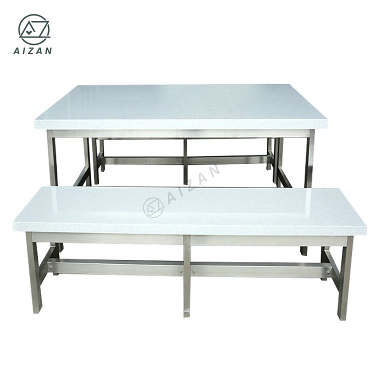 White Marble Acrylic Solid Surface Round Dinner Table