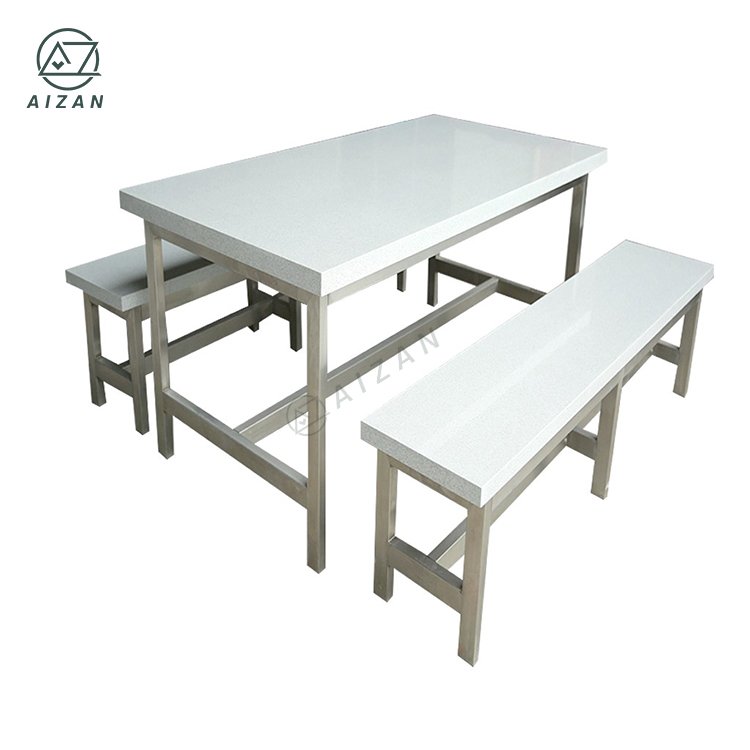 White Marble Acrylic Solid Surface Round Dinner Table