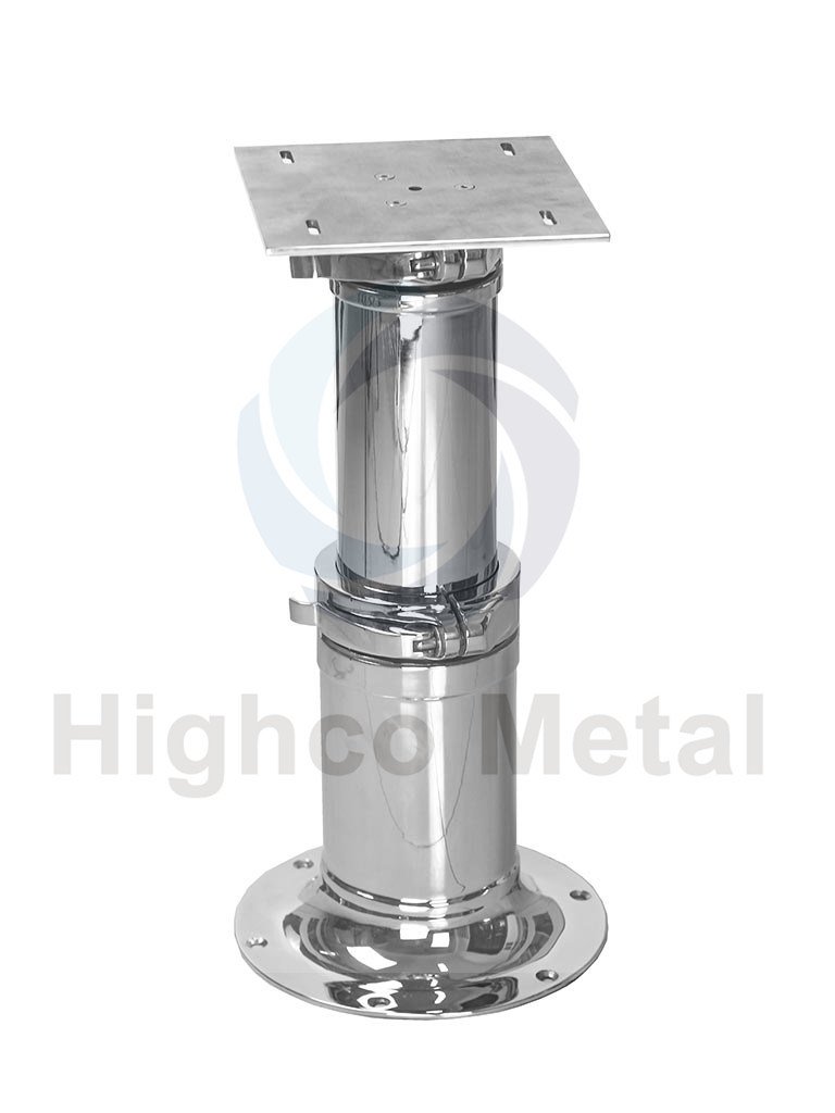 Custom Wholesale Stainless Steel Round Mirror Pedestal Dining Table Pedestal