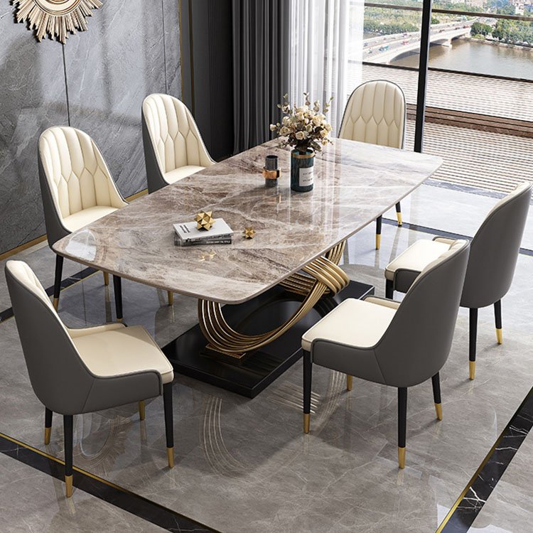 modern marble dining room table chairs set of 4