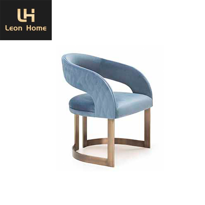 Hot selling luxury design italian dining room table set marble top with brushed brass price