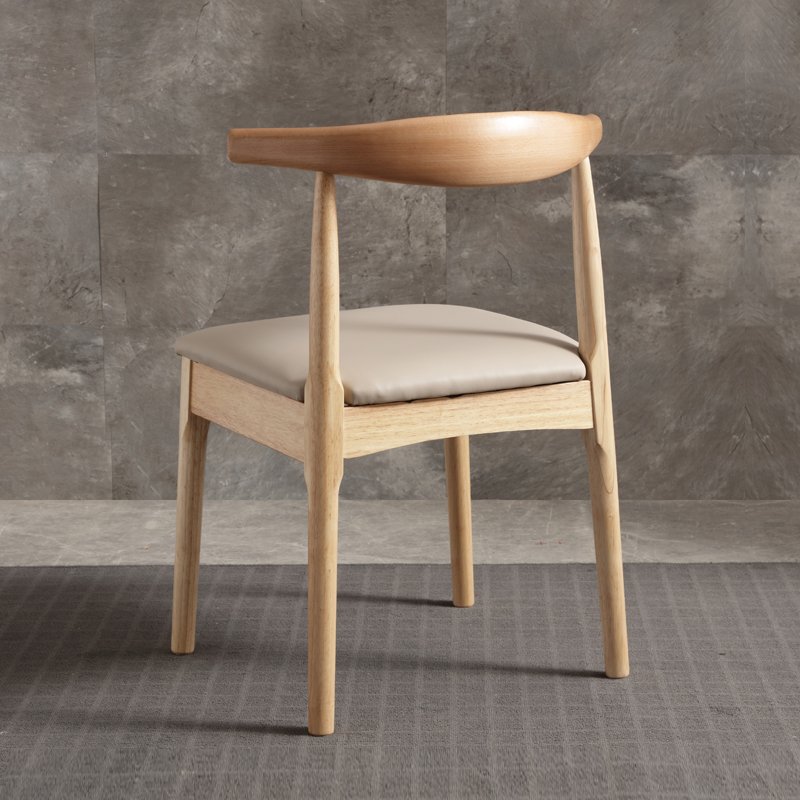 Classic America style hotel solid wood cow horn chair Wood new Restaurant Dining chair