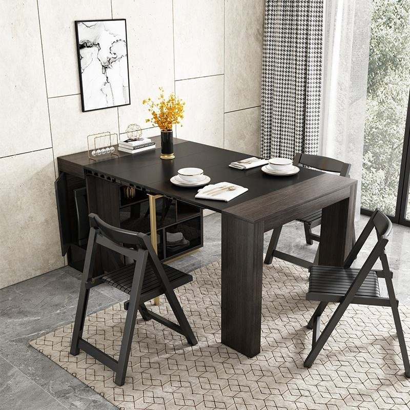 mesas de comedor Extendable Dining Table Wooden Folding Dining Tables for Dining Room Sets Restaurant Furniture