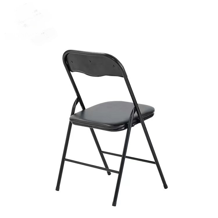 Wholesale Cheap Designer PU Leather Cushion Modern Metal Folding Table and Chairs sets for Events