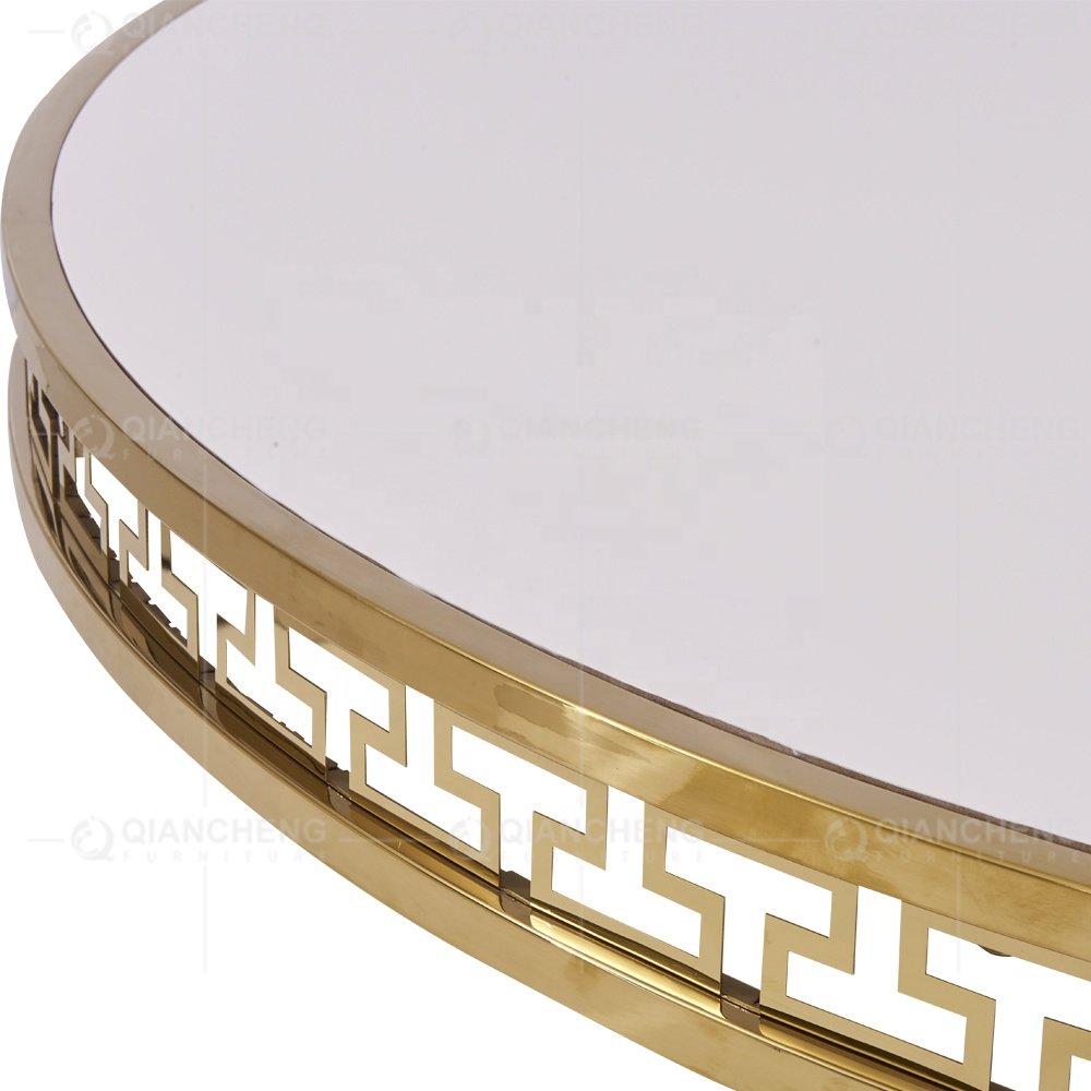 Top end stainless steel luxury long oval shape hotel banquet event used wedding dining table