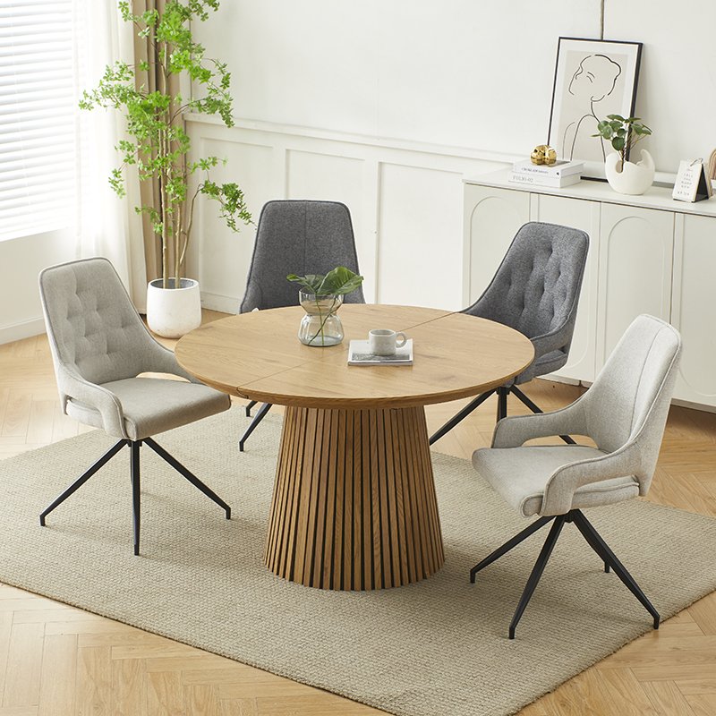 Living Room Table Set Modern Home Kitchen dining table Set Wooden Extendable Wood dining table 6 Seater