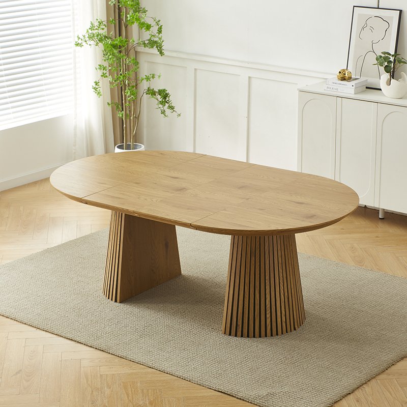Living Room Table Set Modern Home Kitchen dining table Set Wooden Extendable Wood dining table 6 Seater
