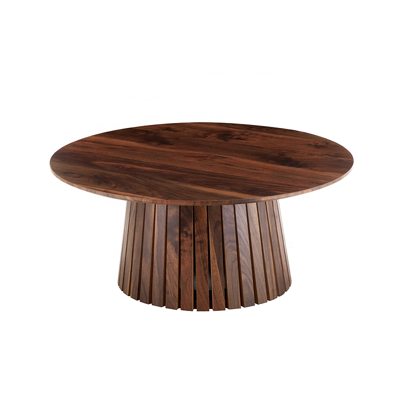 Nordic Minimalist Design Restaurant Furniture round rustic wooden oval dining table round extendable