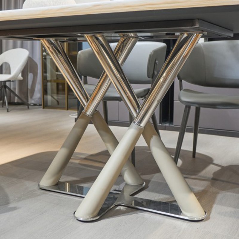 Sintered Stone Lix Marble Effect Dining Table Set