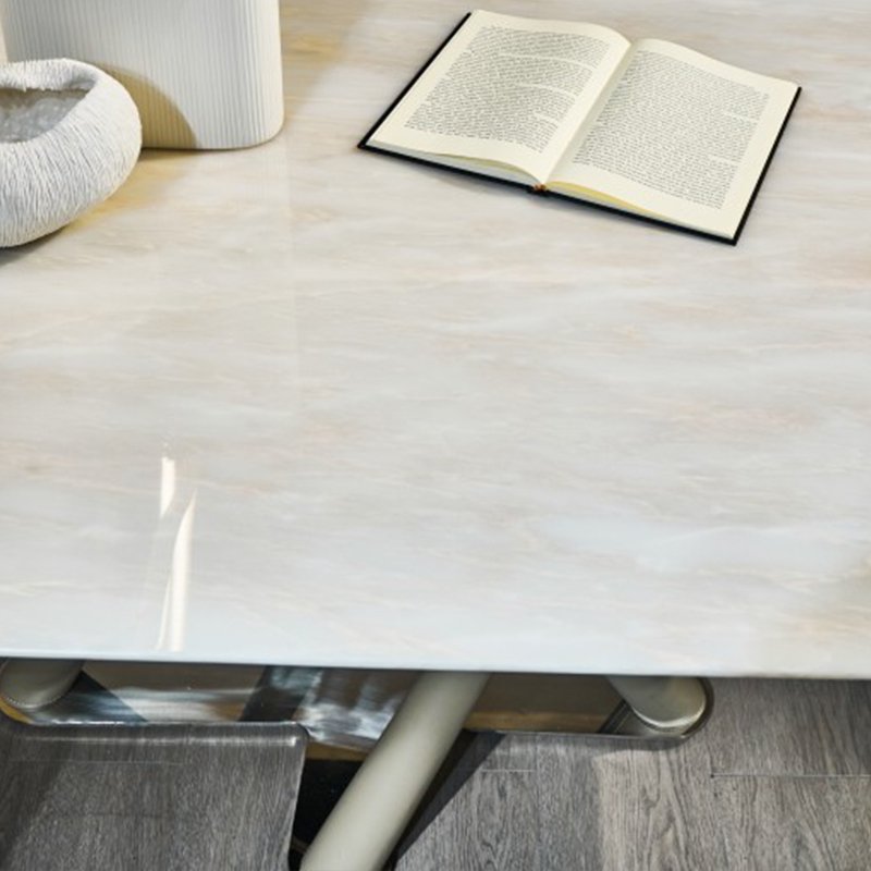 Sintered Stone Lix Marble Effect Dining Table Set
