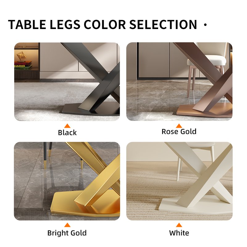Foshan Factory Luxury Marble Dining Table Set Modern Round Dining Room Furniture For 6 Chairs Circular Dining Table Concrete