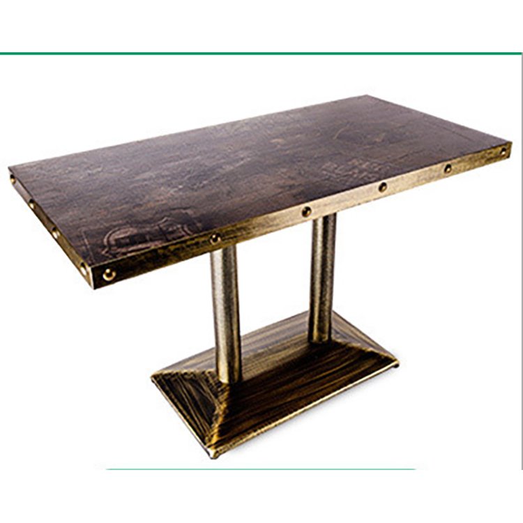 wooden table and chair combination Square wood restaurant dining tables DT140