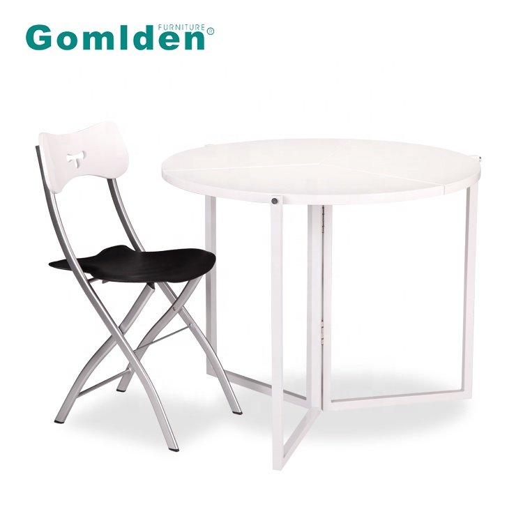 Adjustable round Foldable Dining Table for Apartment Party Use Furniture Model Number Fold Table