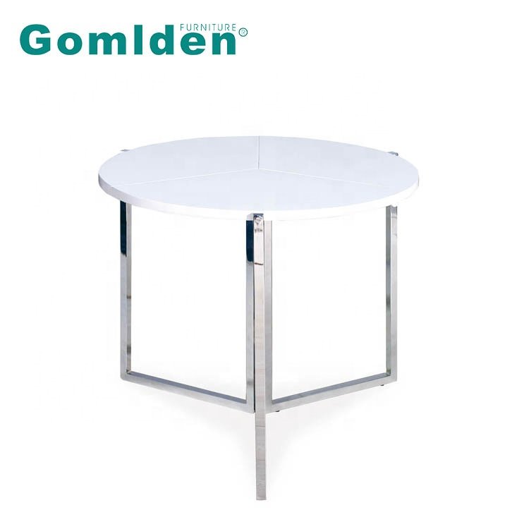 Adjustable round Foldable Dining Table for Apartment Party Use Furniture Model Number Fold Table