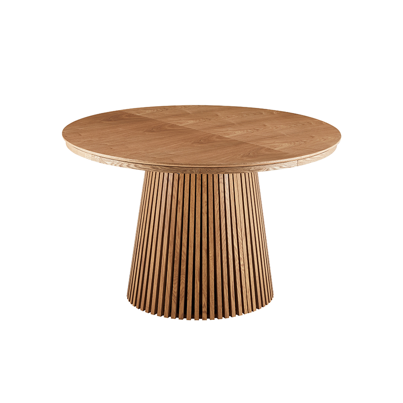 Nordic Minimalist Design Restaurant Furniture round rustic wooden oval dining table round extendable