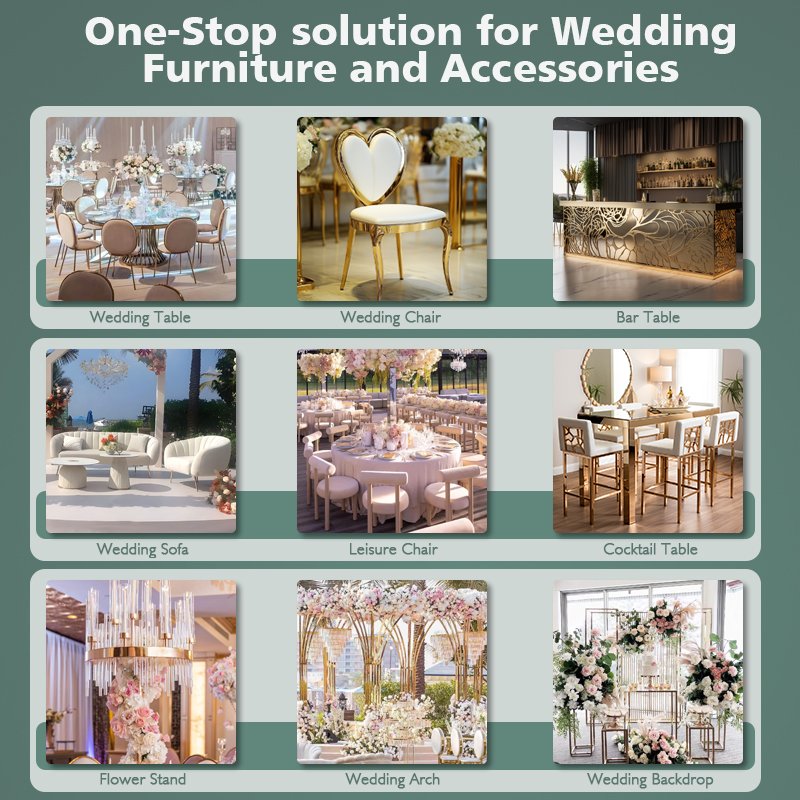 Wedding Table Stylish Hotel Furniture for Parties and Events Stainless Steel Wedding Tables Rectangular Glass Table