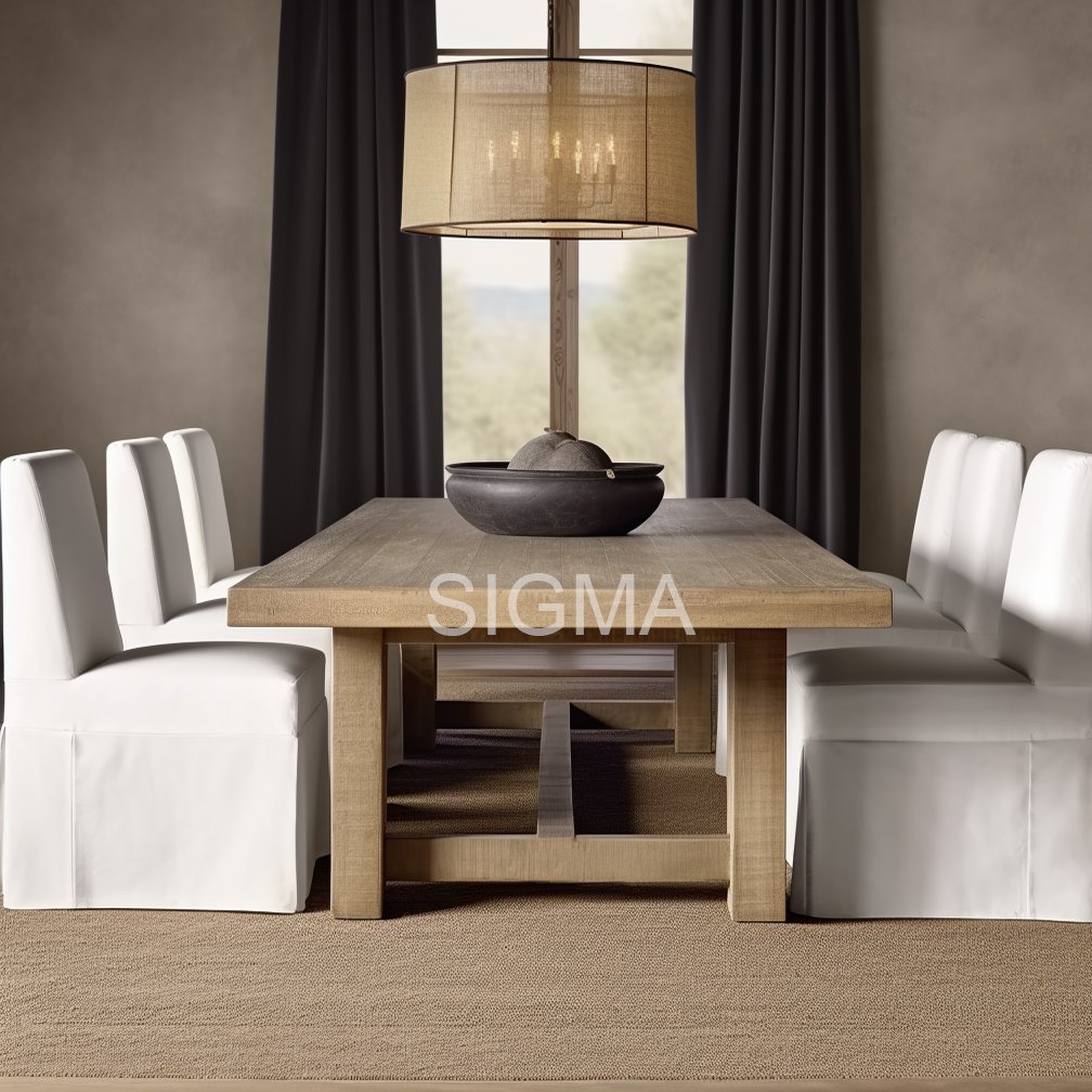 Hotel Table Solid Wood Modern Dining Tables and Chairs Dining Table Set