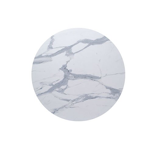 Factory Wholesales Modern Duncan round Table Faux Marble Dining Room Furniture Set Made of Oak