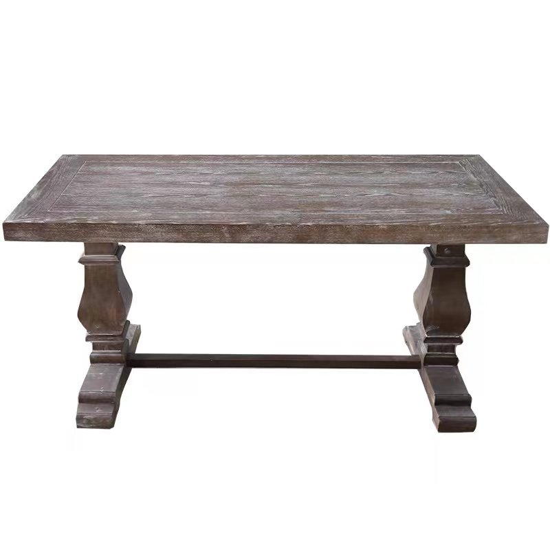 Modern style hotel outdoor furniture fancy event royal wood restaurant dining wedding table