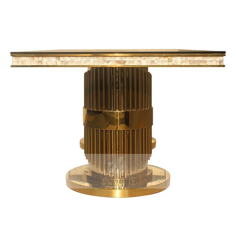 Modern Home Furniture Dining Table Set New Design for Kitchen Restaurant Living Room-Steel/Metal Event Table