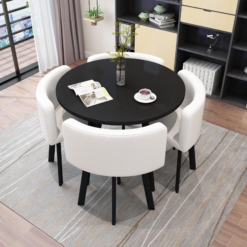 Factory Director Sales Dining Room Furniture Table With 4 Chairs For Restaurant Dinning Table Set