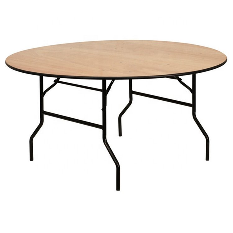 Wholesale 5 Years Warranty High Quality Banquet Use Plywood Luxury Foldable Hotel Table For Sale