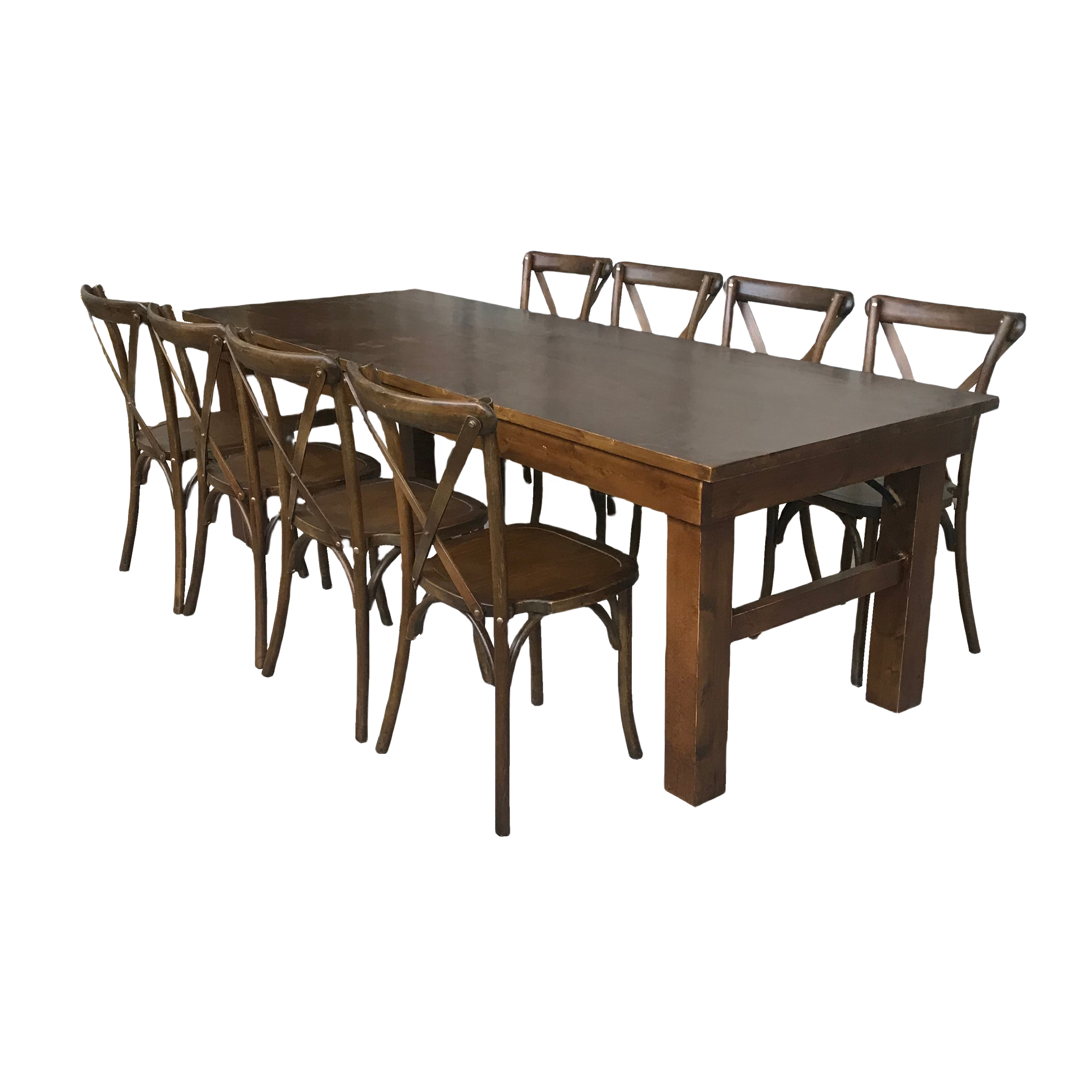 Wholesale Outdoor folding dining table events pliante set 6 seater restaurant tables for events