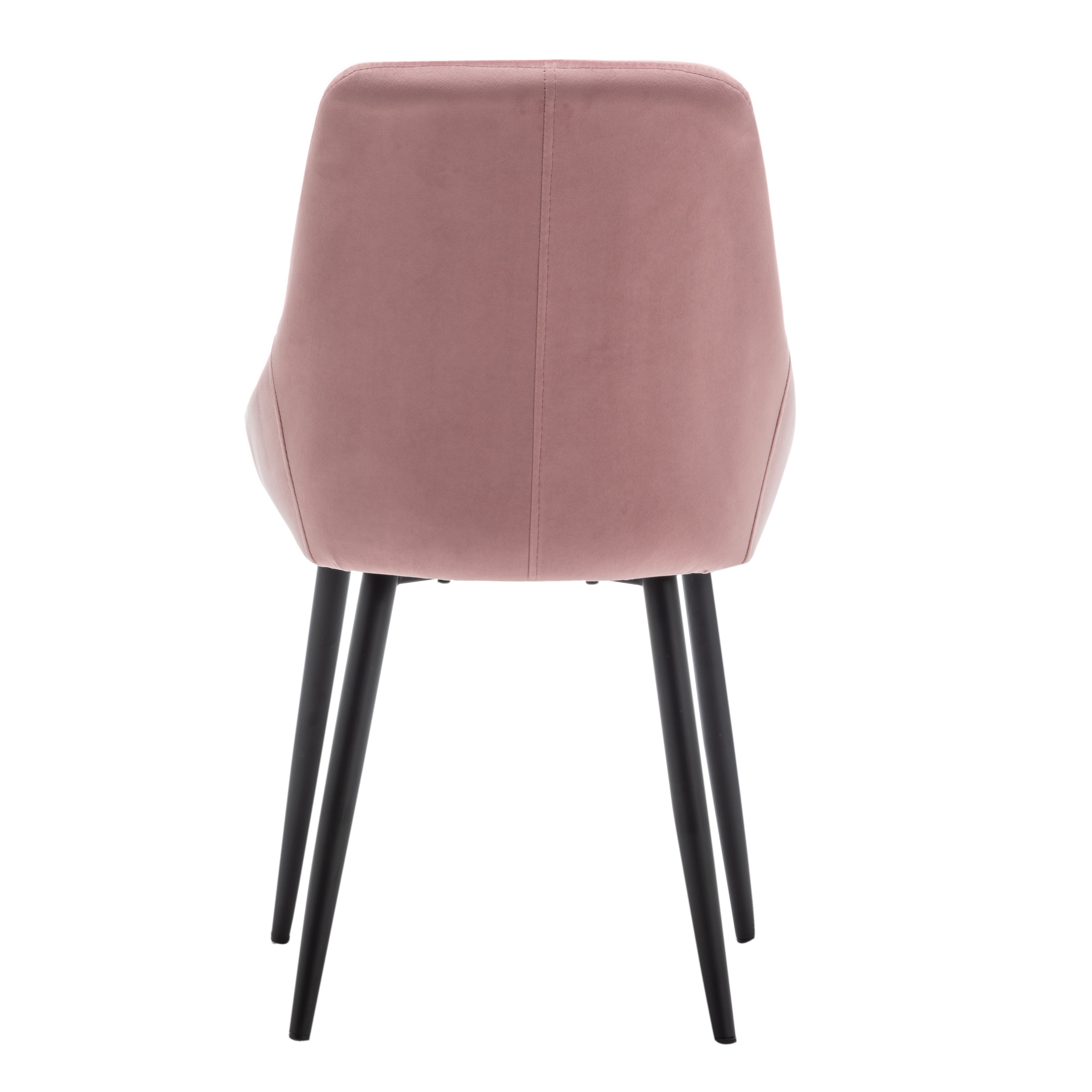 High Back Fabric Furniture Dining Chair Beige White Brown Pink Grey Gold Black Stainless Steel Metal